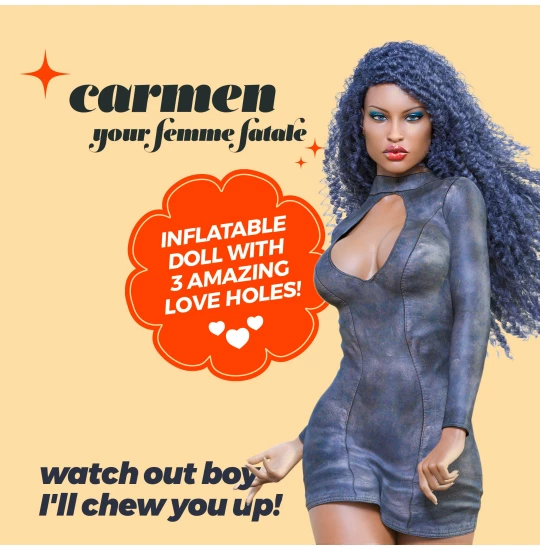 Papusa gonflabila Carmen The Femme Fatale