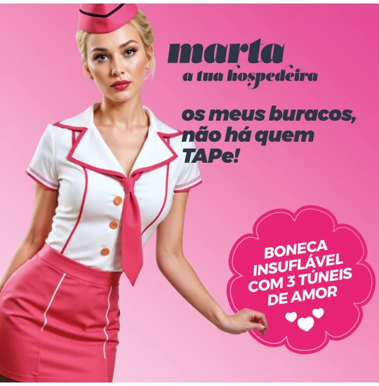 Papusa gonflabila Marta The Stewardess