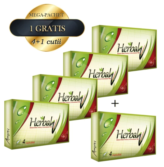 Pachet Herbal V 4 4cutii + 1cutie Gratis