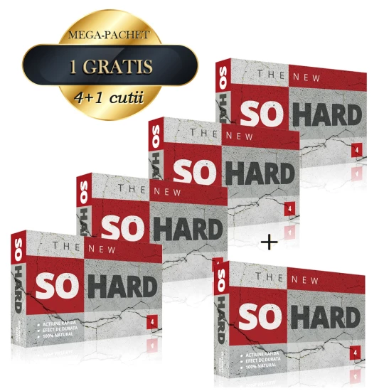 Pachet So Hard 4 4cutii + 1cutie Gratis