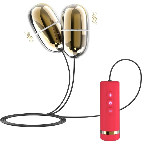 Oua vibratoare Double Vibe Auriu