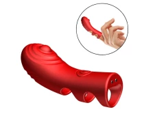 vibrator-silicone-finger-grip-rosu