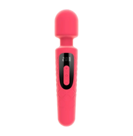 Vibrator Wand 30 Modes LED Display Magenta
