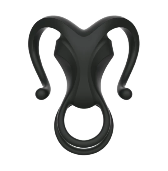 Inel penis Dual Teasing Arms Negru