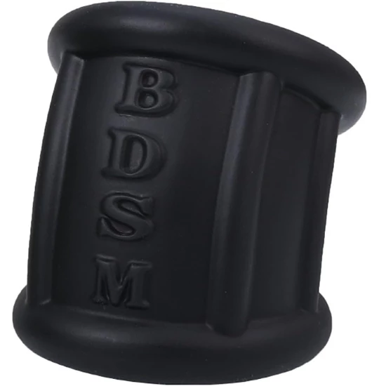 Manson testicule Stretchy Silicone Negru