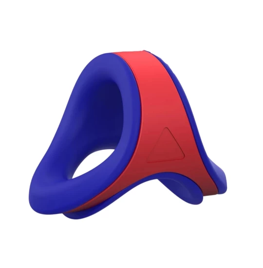 Inel penis Removable Tightness Albastru/Rosu