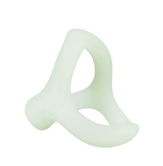 Inel penis Glow in the Dark Triple Cock