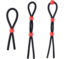 set-inele-penis-ajustable-3pcs-negru-rosu