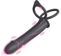 vibrator-ultra-soft-with-rings-negru