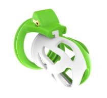 centura-castitate-male-locked-cage-alb-verde