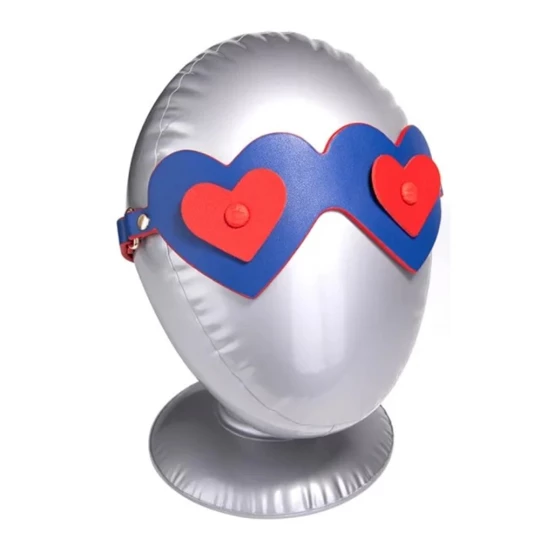 Masca Heart Shaped Rosu/Albastru