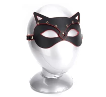 masca-mysterious-cat-rosu-negru