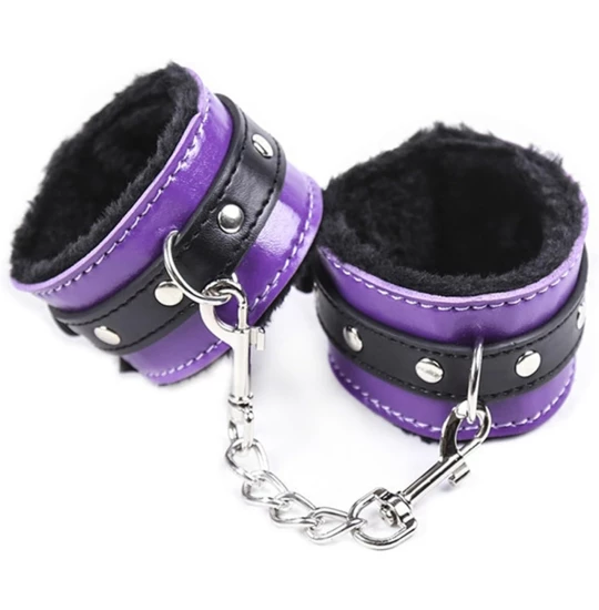 Catuse maini Fuzzy Negru/Mov