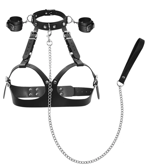 Ham Adjustable Chest Harness Restraint Negru