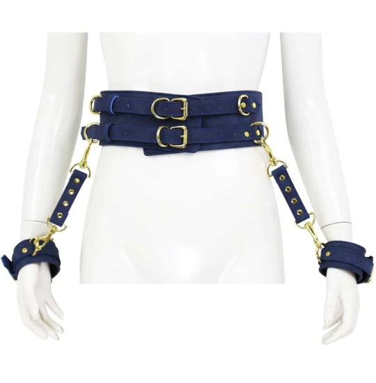 Centura Waist Belt with Handcuffs Bleumarin
