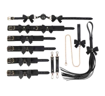 set-bondage-bow-design-6pcs-negru