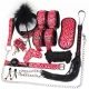 Set Embossed Bongade Kit 11pcs Rosu