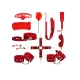 Set Bondage Game 11pcs Rosu