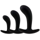 Set dildo Prostate Ergonomic Curve 3pcs Negru
