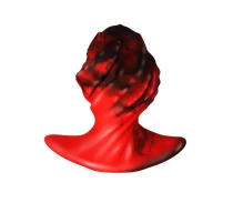 dildo-fantasy-sculpted-rosu-negru