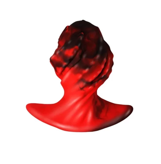 Dildo Fantasy Sculpted Rosu/Negru