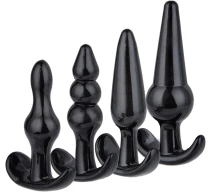 set-complete-anal-plugs-4pcs-negru