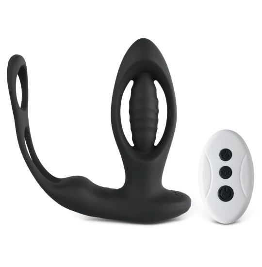 Vibrator Heating Prostate Massager Black