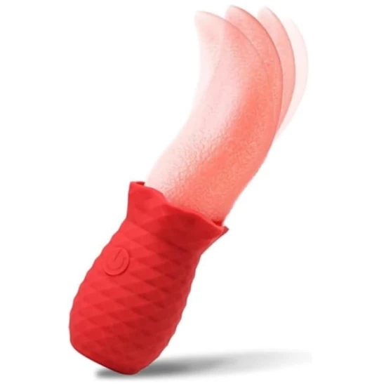 Vibrator Licking Tongue Rosu
