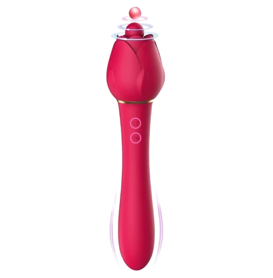 Vibrator Flower Experience Rosu