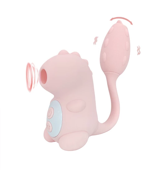 Vibrator Cute Dino Sucking and Licking Roz