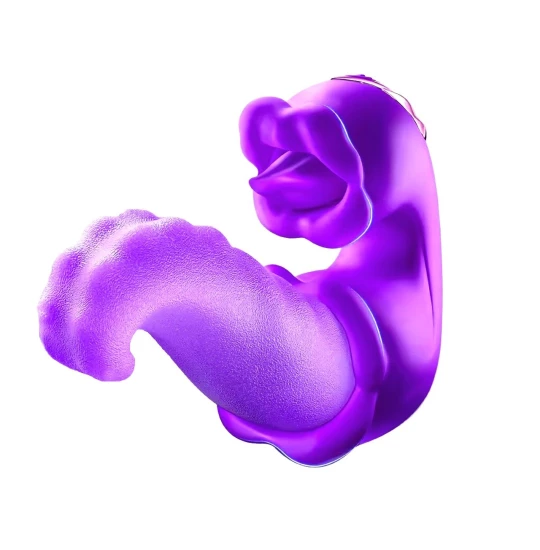 Vibrator 3 in 1 Double Tongue Mov