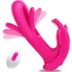 Vibrator Wearable Butterfly Flapping Magenta