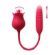 Vibrator Rose Tongue and Thrusting Vibe Rosu