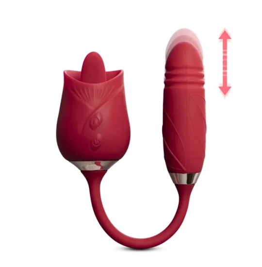 Vibrator Rose Tongue Thrusting G Rosu