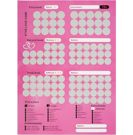 Joc Romantic Scratch 100 Fun Challenges