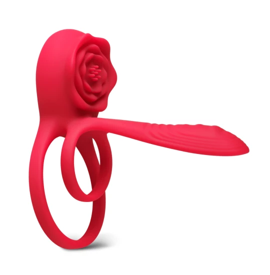 Inel Vibrating Rose Rosu