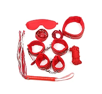 set-eross-bondage-7pcs-rosu