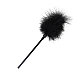 Cravasa Eross Flirt Feather Negru
