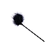 Cravasa Eross Flirt Feather Negru