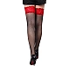 Ciorapi Eross Red Lace XS/M Negru