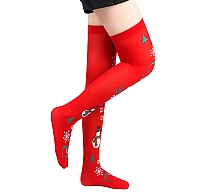 ciorapi-eross-christmas-print-xsm-rosu