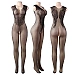 Catsuit Eross Round Collar L/XXL Negru