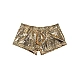 Boxeri Eross Low Rise Snakeskin L Auriu