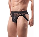 Slip Eross Lace See Through L Negru