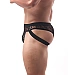 Slip Eross Lace See Through M Negru