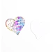 Accesorii sani Eross Sequin Heart Multicolor