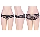 Slip Eross Lace Open Style M/L Negru