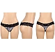 Slip Eross Lace Waist M/L Leo Negru