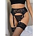 Portjartier Eross Lace Metal Clips M Negru