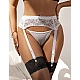 Portjartier Eross Classic Lace XS/S Alb